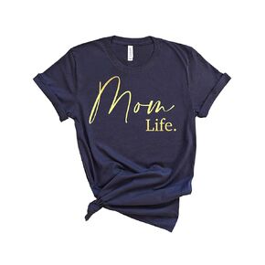 Mom T-Shirt, Mama Life Shirt, Womens Mother Shirt, Mom of Boys and Girls Casual Short Sleeve Tops, Maternity Gifts For Mommy, Pregnant Tee, Wife Clothes
