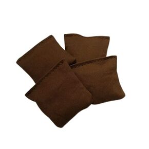 2 inch Brown Mini Bean Bag Toss Cornhole Bags Set of 4