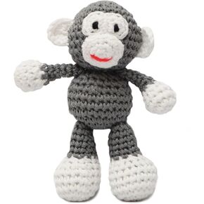 Bigfoot Monkey Crochet Doll المصنوع يدويًا Amigurumi Plush Toy Vac (رمادي) in Saudi Arabia