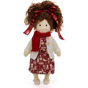 Waldorf Doll Handmade Rag Doll - Personalized Collectors Plush Doll for Kids Birthday Present with Beautiful Present Box-Eva 12"