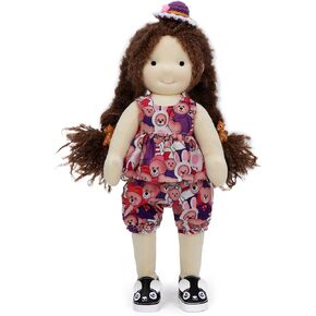Waldorf Doll Handmade Rag Doll - Personalized Collectors Plush Doll for Kids Birthday Present with Beautiful Present Box-Alice 12"