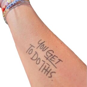 Athlete Bouquets: "You Get To Do This" Temporary Tattoo
