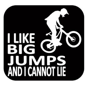 Mountain Bike Big Jumps TP 740 vinyl 6" Decal Sticker mt pedal bicycle helmet