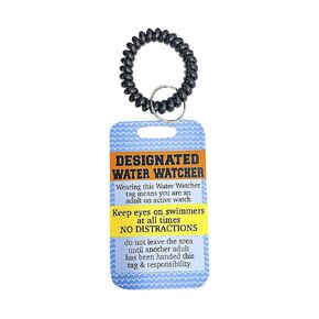 Pool Safety Bracelet - Water Watch Badge Tag for Kids, Beach & Vacation Swim Accessories