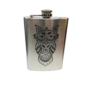 8oz قارورة الفولاذ المقاوم للصدأ البومة سلتيك