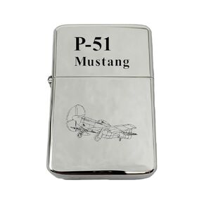 Lighter - CUSTOM - P-51 Mustang Airplane (Black Lighter)