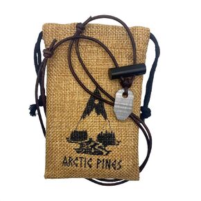 Fire Starter Necklace (Green Thin Cord, Black/Gray Striker)