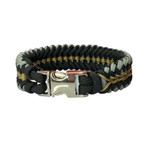 Paracord Survival Bracelet with Side Release Buckle, Tactical Wristband for Men, Boyfriend, Father's Day Gift