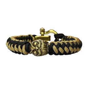 Tactical Paracord Survival Bracelet with Owl Charm,Tactical Survival Bracelet for Men, Perfect Gift for Friends, Boyfriends, Father's Day