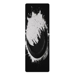 Expressive Energy: Microfiber Rubber Yoga Mat | Dynamic Abstract Paint Splatter | Harmony Mind and Body Fitness Accessory 24" x 68"