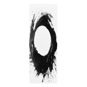 The Circle of Harmony: Microfiber Rubber Yoga Mat | Abstract Eye Catching Paint Splatter | Harmony Mind and Body Fitness Accessory 24" x 68" in Kuwait