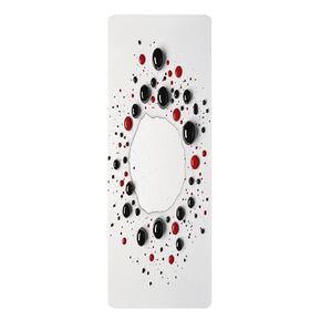 الهاوية الصوفي: Microfiber Rubber Yoga Mat | مجردة قطرات الطلاء السوائل تصميم الفن | Harmony Mind and Body Fitness Accessory 24 "× 68"