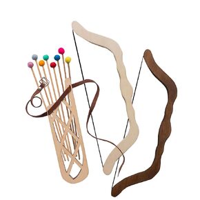 READY TO SHIP Personalized Wooden Bow and Arrow - Archery Wood Set - Kids Hunting Outdoor - HandCrafted Toy - Imaginative Play - Christmas Gift For Boys