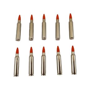 223 Remington / 5.56 NATO Snap caps - Dummy Training Rounds - Set of 10 (Black & Brass)