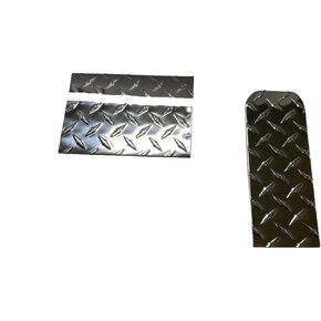 Ezgo Marathon Golf Cart Diamond Plate Pedal Set Brake and Gas Pedal Custom - Silver