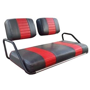 Club Car Pre-2000 "STAPLE ON" Golf Cart Seat Cover (2 Stripe) Choose From 30 Colors, Custom Golf Cart Seat Covers, Handmade-Golf-Cart-Seat-Covers, Up To Par Covers