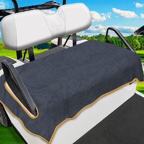 Golf Cart Seat Covers, Golf Cart Seat Towel Blanket - 100% Microfiber, 51''x30'' - Fits EZGO, Club Car, Icon & More - Stylish Golf Cart Accessory