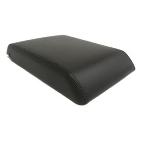 Compatible With Hummer H2 2003 2004 2005 2006 2007 New Black Real Genuine Leather Center Console Lid Armrest Cover in Black Stitch (Made in USA)