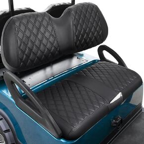 Golf Cart Seat Covers Front for Yamaha G2 G8 G9 G11 G14 G16 G19 G20 G22 Golf Carts Made Thick Premium Marine Leather with Custom Diamond Anti-Scratch/Anti-Fading/Easy to Install