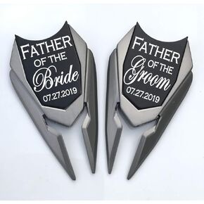Father of the Bride Groom | Personalized Golf Ball Marker | Custom Divot Repair Tool | Engraved Golfers Markers