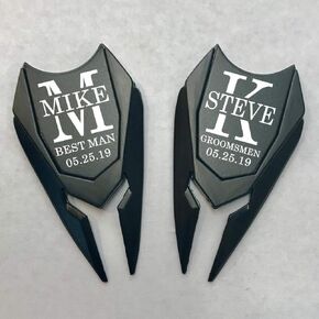 Groomsman Gift Golf Ball Marker Divot Repair Tool Custom Engraved Personalized Magnetic Golfer Markers for Groomsmen Best Man