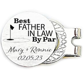 Best Father In Law By Par Golf Ball Marker Gift For Father Wedding Gift Golf Ball Marker Gift Husband's Father In Law Par Personalized Golf FIL-PAR-GOLF