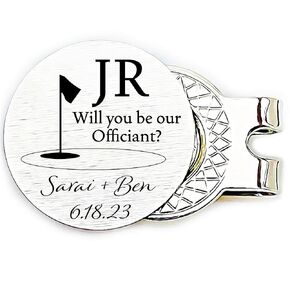 Will You Be Our Officiant Gift Golf Ball Marker Gift For Officiant Wedding Party Gift Golf Ball Marker Ask Gift Officiant Ceremony Pastor WILL-OUR-GOLF