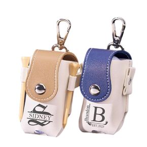 Personalized Leather Golf Ball Bag,Custom Name Golf Tee Holder with Belt Clip,Custom Golf Ball Bag Pouch,Personalized Golf Gifts for Dad,Father's Day Gifts,Portable Golf Accessories
