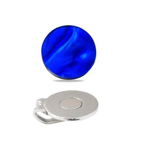 Magnetic, Pearlized Golf Ball Marker. 1 Inch. (Pearl, With Hat Clip)