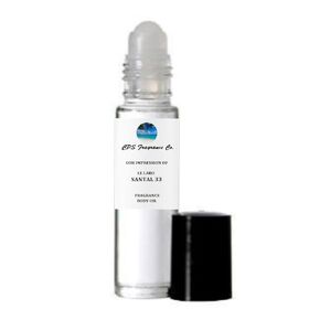 SANTAL 33 1/3oz (10ml) For Women & Men Type Hypoallergenic Pure Perfume Body Oil Roll On 1/3oz (10ml) CPS Fragrance Co. Impression made with Pure Essential Oils + Organic Fractionated Coconut Oil