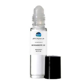 BERGAMOTE 22 For Women & Men Type Hypoallergenic Pure Perfume Body Oil Roll On 1/3oz (10ml) CPS Fragrance Co. Impression made with Pure Essential Oils + Organic Fractionated Coconut Oil