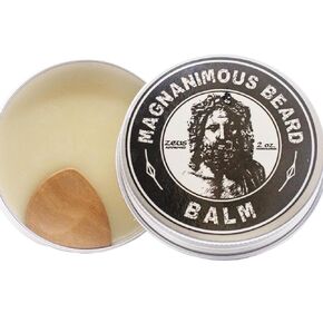 MAGNANIMOUS BEARD BALM (2 OZ) "TROY" SCENT (SWEET TOBACCO & VANILLA) - THE NON-GREASIEST BEARD BALM ON THE PLANET, ZEUS APPROVED!