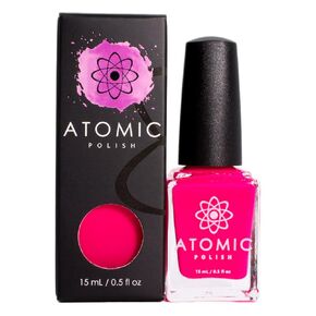 Hot Pink Nail Polish - Creme Polish - Atomic Polish - Neon (Ne) Hot Pink - Free Shipping