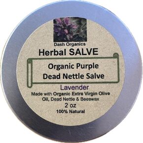Herbal Salve | Organic Purple Dead Nettle Salve | 2oz | Lavender Scented