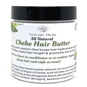 Chebepowder Hair Growth Butter/Vegan|With Chebepowder and Indian Herbs, Aloe vera/Amla/Jamaican Black Castor Oil/Fenugreek… (Vanilla) 4 oz