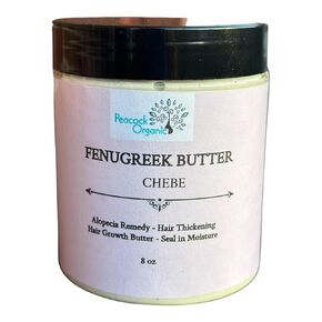 Fenugreek Butter - Hair Moisturizer, Sealant Butter - Hair Nourishment for Thinning Hair - Dry Hair Butter - Dry Scalp Pomade - Promotes Length Retention, Softer Hair, 8oz