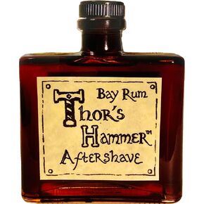 Bay Rum Aftershave Limited Edition, Thor's Hammer Classic Bay Rum, Viking Aftershave, All Natural, 8 oz