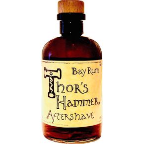 Bay Rum Aftershave, Thor's Hammer Bay Rum Limited Edition Round Bottle, 8 oz