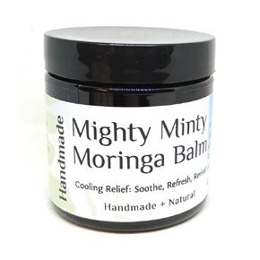 Mighty Minty Moringa Balm, Cooling Relief, Soothe, Refresh, Revive, Handmade, Natural