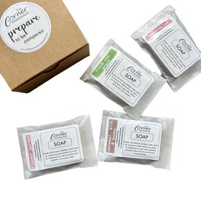 صندوق هدايا Mini Guest Soaps ، حانات صابون السفر ، المبيت والإفطار ، بيت الضيافة ، النزل ، تفضل