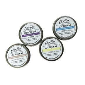 حزمة Lotion Bar 4 ، مجموعة من أربعة علب ، ترطيب الترطيب للبشرة الجافة