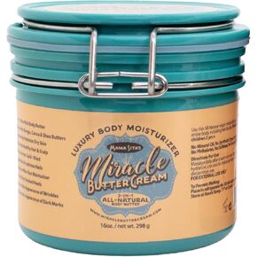 Miracle Butter Cream - 8oz. Skin/Hair Moisturizer, Quick Absorbing, Raw Vegan, Cold Pressed, Comes in 16 Scents, For Dry Skin and Eczema, Anti-Aging Formula in Saudi Arabia