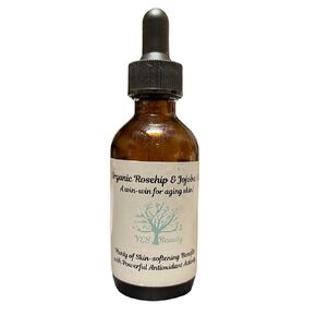 Rosehip & Jojoba Oil - Certified Organic: A Win-Win to Fight Signs of Aging -2oz.