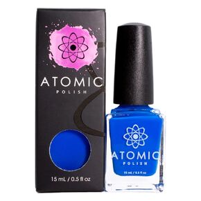 Neon Blue Nail Polish - Creme Polish - Atomic Polish - Neon (Ne) Blue - Free Shipping