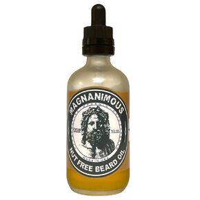 MAGNANIMOUS HYPO-ALLERGENIC/NUT-FREE BEARD OIL (3.5 OZ) "THRACE" SCENT (LEMON, COTTON, LAVENDER, MUGUET, VANILLA, MUSK) - THE BEST HYPO-ALLERGENIC/NUT-FREE BEARD OIL ON THE PLANET - ZEUS APPROVED!
