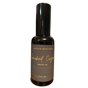 Smoked Cigar by NailedInColor®- Men's Scented Beard Oil-Men's Scented Beard Grooming-Beard Care-Men's Moisturizer-Beard Smoothing-Beard Management