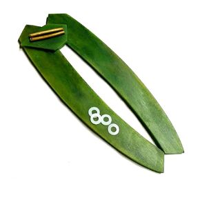 Green Dyed Buffalo Bone Straight Razor Scales Hardware For 5/8-1 Inch Blades Straight Razors Handles Restoration