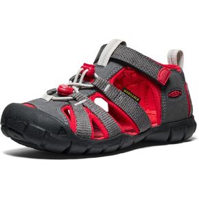 KEEN Seacamp 2 CNX Closed Toe Sandals, Granite Green/Cayenne, 8 US Unisex Little Kid in Kuwait
