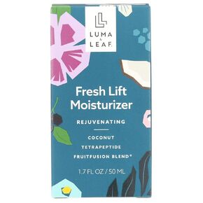 LUMA & LEAF Fresh Lift Facial Moisturizer, 1.7 FL Oz – Anti Aging Face Cream with Hyaluronic Acid & Tetrapeptide, Collagen Booster to Firm, Smooth Wrinkles & Hydrate Sensitive Skin
