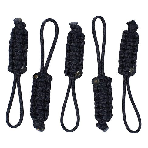 BubbasGarageTv - Large Heavy Duty Paracord Zipper Pulls (Red) in Kuwait